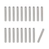 sourcing map Dowel Pins 304 Stainless Steel Round Head Flat