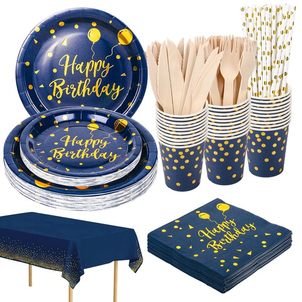 YIMAKJ Party Tableware Set, Birthday Party Tableware, Paper Plates Children's