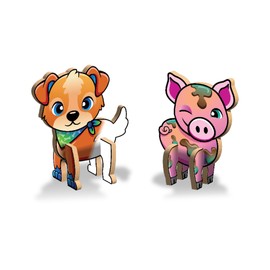 Create 'n' Colour Take Along Fun Farm Friends Pig & Pup