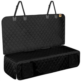 Bark Lover Dog Back Seat Cover Protector, Waterproof Dog Car Seat Covers, Heavy-Duty & Nonslip Backseat Protection for Dogs and Kids, Compatible Pet Car Seat Cover for Cars, Trucks & SUVs