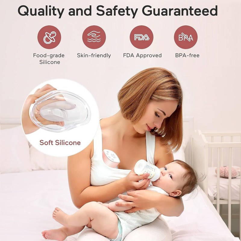 Supermom Wearable Breast Pump Hands Free Electric Suction Milk Feeding