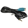 vhbw AUX Audio Adapter Cable Car Radio (120 cm) Compatible