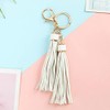 5.9'' 8pcs PU Leather Tassel With Lobster Swivel, Keychain For