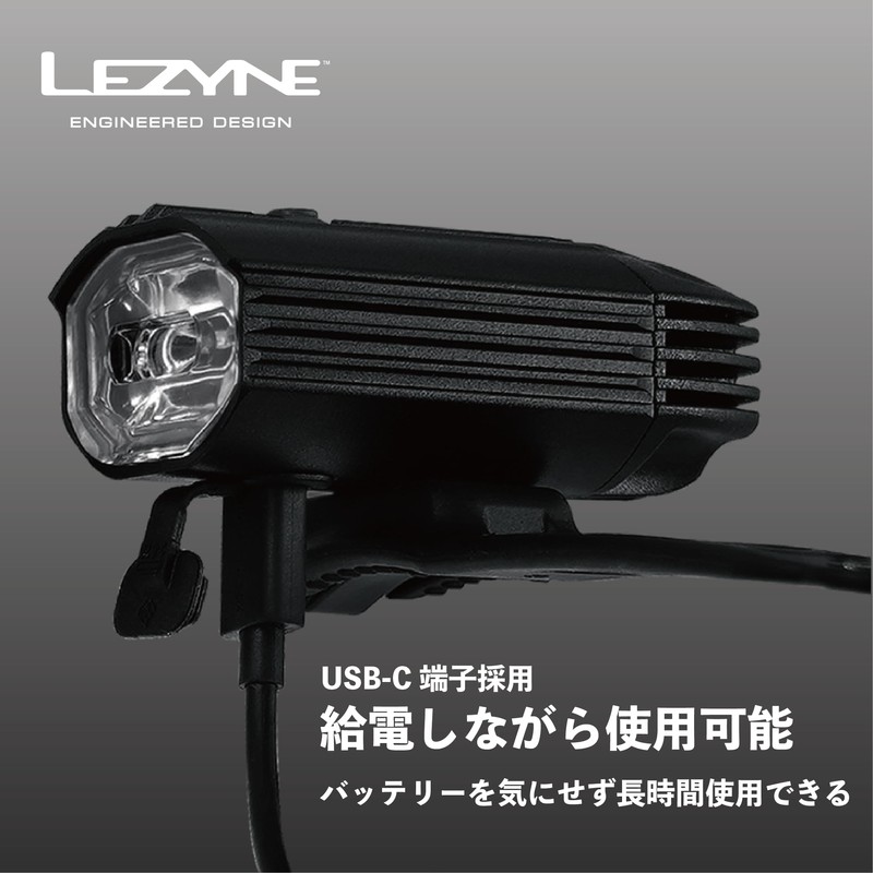 LEZYNE Micro Drive Pro Bicycle Front Light, 1000 Lumens, Satin