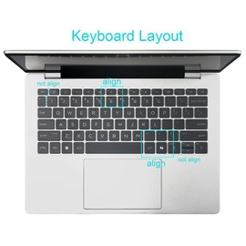 JuYuish Silicone Keyboard Skin Cover Compatible for 2025 HP OmniBook 7 14" AI PC 14-FR Series 14-fr0017nr (Clear)