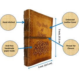 Purpledip 11998 The Book of Ideas Handmade Leather Journal