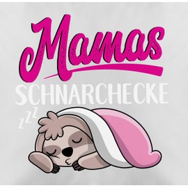 Cushion Cover – Mum – Mum's Snoring Corner with Sloth – White – 50 x 50 cm – Grey – Sloth Pillow Things for the Day Mother Mothers Cushion Mother's Day Gift Mum Snoring Cuddly Cushion Mum Cushion