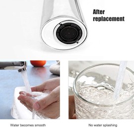 Accesorio colador de burbujas oculto incorporado Roscas Masculinas Grifo Integrado Incorporado Bubbler Fregadero Aireador Burbuja Laminar Grifo de Ahorro de Agua Aireador para Cocina Baño(M16.5)