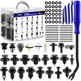 Car Retainer Clips Auto Body Push Fasteners 1055PCS Automotive Bumper Clips Matle Screw Panel Plastic Rivets with Trim Removal Tool Kit for GM Honda Toyota Ford Acura Buick Nissan