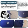 Stainless Steel 304 Tank Bulkhead Fitting With 2 Rubber Ring,Double