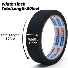 Adhes Wire Harness Tape, 10 Rolls 1inch x 50feet, High Temp Automotive Felt Cloth Tape for Engine Wire Loom, Noise Dampening, Cable Protection, and Electrical Bundling