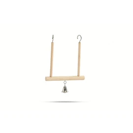 Beeztees Wooden Bird Swing with Bell, 10 x 11 cm