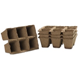24 Peat Cultivation Pots 6 cm Strips