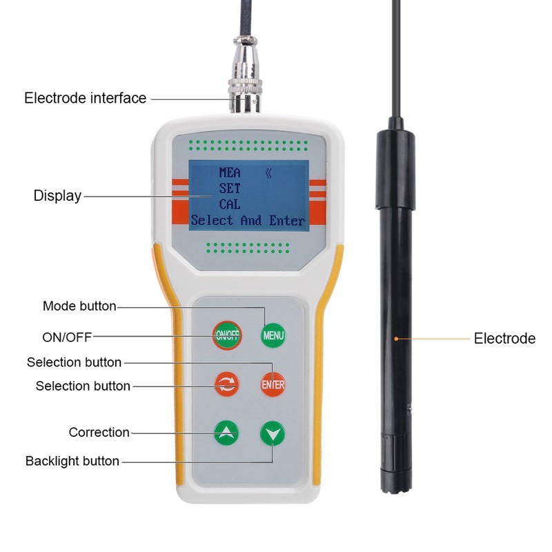 JPB‑607A DO Meter Dissolved Oxygen Detector Water Tester for Aquaculture