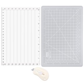 Quick Trimmer Tool for Foil and Paper with Blade, Craft Stamping Foil Paper Cutters Easy Crafting Trimming Tools for Trimming Thin Paper Strips As In Sentiment Strips Easily Cuts Foil To Size (Gray)