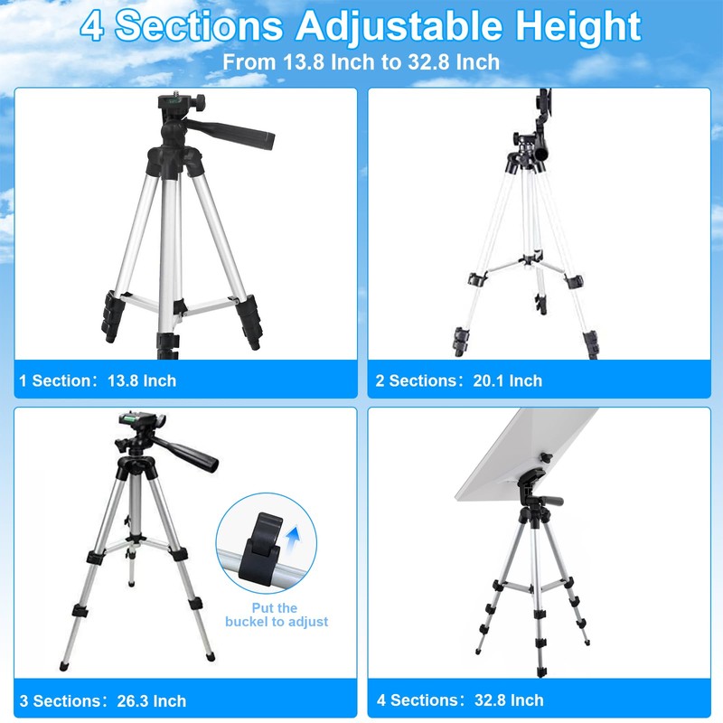 Starlink Mini Tripod Mount, Adjustable Height(13.8in-32.8in) and Tilt Mounting Kit