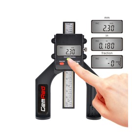 Digital Depth Gauge, GemRed Altimeter Precision 0-80 mm with Magnetic Feet for Milling Table, Woodworking and Mechanical Engineering