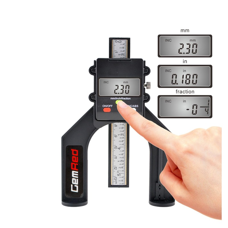 Digital Depth Gauge, GemRed Altimeter Precision 0-80 mm with Magnetic