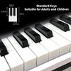 Funtaki 61 Key Electric Piano Keyboard with Lighted Keys, Digital