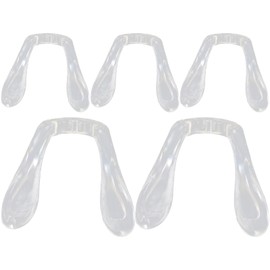 FRCOLOR 5Pcs U Shaped Eyeglasses Nose Pads Soft Silicone Anti-Slip Replacement Nosepads Eyeglasses Nose Piece for Eye Glasses Sunglass Eyewear