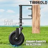 TIBEGOLD 5" Spring Loaded Gate Caster, Heavy Duty Gate Wheel