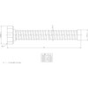 Kakudai (KAKUDAI) Sink Hose, Screw-in Type, 50 0.7m 4545-0.7