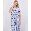 Real Essentials 2 Pack: Womens Pajamas Short Sleeve Sleepwear Tops