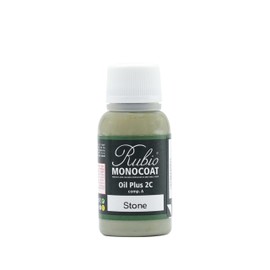 Rubio Monocoat Wood Stain & Finish Sample - Stone | Oil Plus Part A | Quick-Dry, Eco-Friendly Linseed Wood Oil for Indoor Use | Ideal for Sampling Oil Plus 2C & Touch Ups | 20 mL