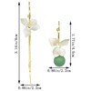 QUSIJIA Romantic Flower Drop Earring Statement Long Petal Tassel Dangle