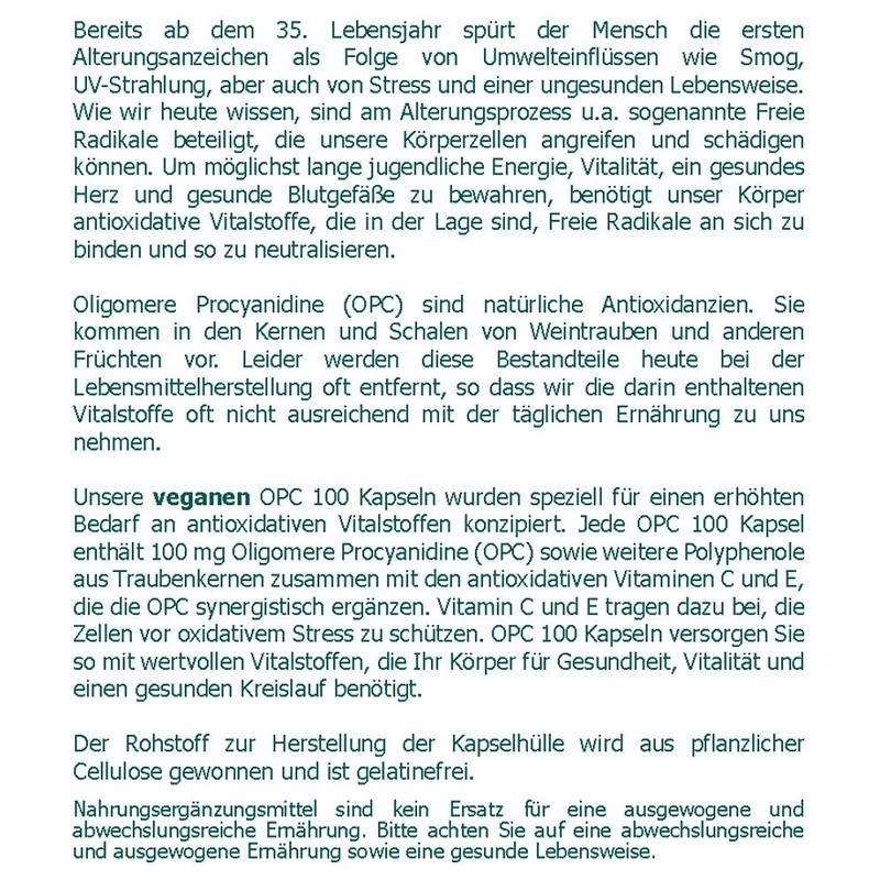 OPC 100 mg Vegan Capsules Pack of 200