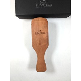 ZilberHaar - Major Hair & Beard Brush for Men - Stiff Boar Bristles and Pearwood