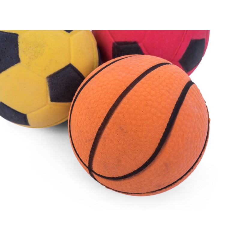 Petface Sponge Balls, 3-Piece