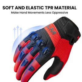 ILM Dirt Bike Motorcycle Gloves Mesh Motocross Glove Mountain Racing Off-Road Riding Model JC08