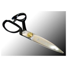 Diamond Wood Staff with Scissor (羅紗 Cutting Scissor) High Class Black 240 mm