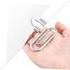 Bhina 2 Pieces Men's Stainless Steel Money Clips Decoration Office
