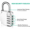 Combo Lock for Lockers, 4 Digit Combination Padlock, 2 Pack