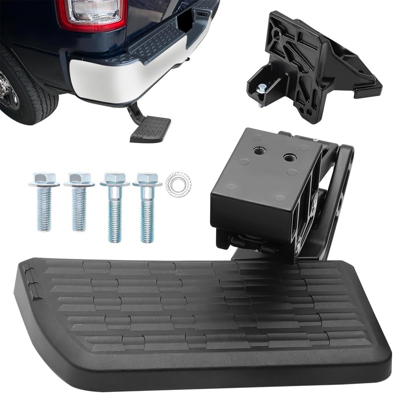 keriolee Retractable Bed Step Bumper Step for Toyota Tundra Bed
