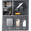 Gospire Heated Shower Mirror Fogless for Shaving with Light, Rechargeable