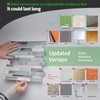 LONGKING Self-Adhesive Kitchen Backsplash, Marble Look Decorative Tiles (10 Tiles)