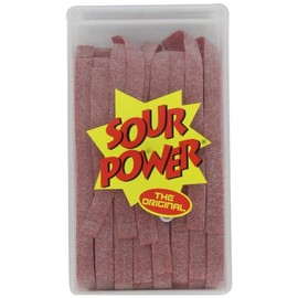 Sour Power Belts, Watermelon (150-Count Belts), 42.3-Ounce Tub, 150 Count (Pack of 1)