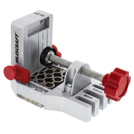 Milescraft 1384 Joint Master Metric – Self-Clamping Aluminum Doweling Jig. Creates Edge, Corner, and Surface Joints. Includes Centering Spacers. For 6mm, 8mm, 10mm Dowel Pins