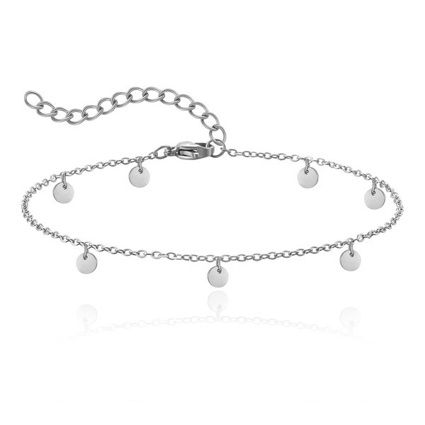 RWQIAN Women's Anklet Adjustable I Adjustable Anklet I Stainless Steel