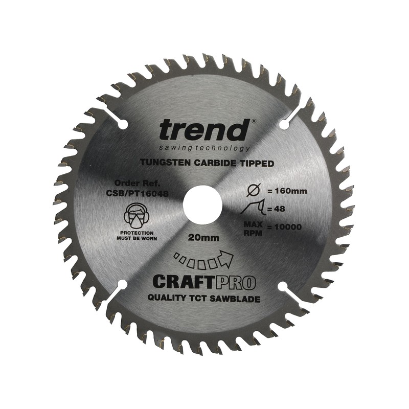 Trend Laminate & HPL Circular Saw Blade, 165mm Diameter, 20mm