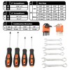 GreatNeck 119-Piece Home and Garage Tool Set, Portable Tool Kit