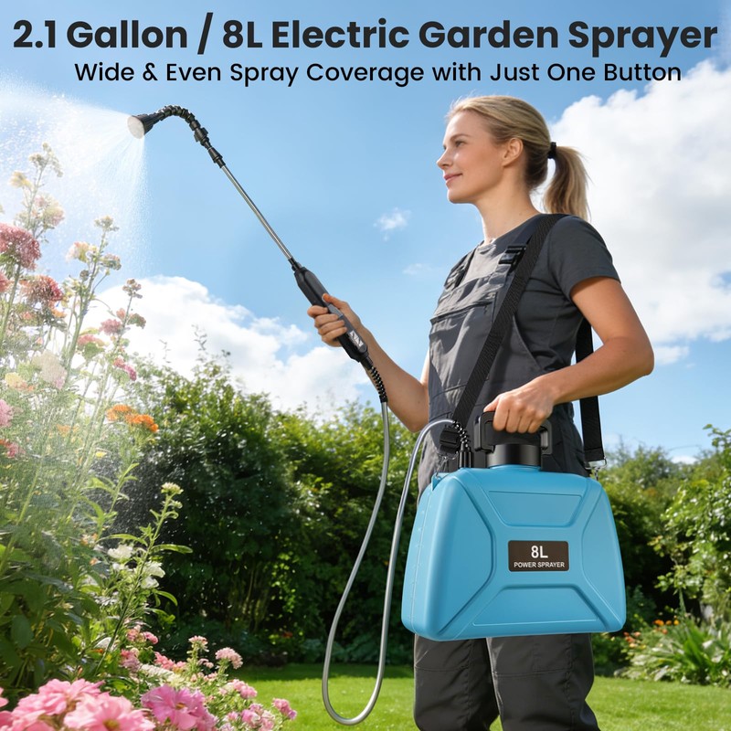 2 Gallon Electric Pump Sprayer in Lawn and Garden, Backpack