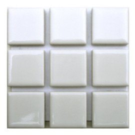 Mosaic Tile 0.9 inch (22 mm) Square, White