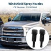 TUCKBOLD Washer Nozzle Fits Jeep Patriot 2009-2017 Front Black Window