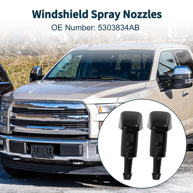TUCKBOLD Washer Nozzle Fits Jeep Patriot 2009-2017 Front Black Window