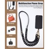 Turkalla Phone Crossbody Chain Cell Phone Lanyard,Acrylic +PU Leather Shouder