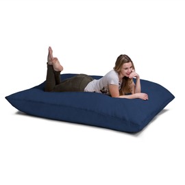 Jaxx Pillow Saxx 5.5-Foot - Huge Bean Bag Floor Pillow and Lounger, Navy